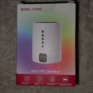 Hompot Bluetooth LED Night Lamp Speaker and Alarm Clock MP3